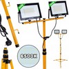 KELTIN LED prožektorius 2x100W su teleskopiniu stovu ir laidu – šaltai balta spalva 6500K (1)