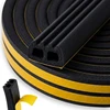 KELTIN Lipni tarpinė langams ir durims EPDM tipas E 15x8mm 50m /juoda (5903418309374)