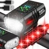 KELTIN Vandeniui atspari dviračio lemputė USB IPX4 – rinkinys priekis (800lm/900mAh) + galas (120lm/120mAh) (120)