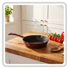 Atusa keptuvė Emaliuota ketaus keptuvė 20 cm HAGE Eggplant (DR20-eggplant)