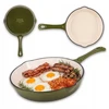 Keptuvė Atusa Hage Keptuvė Żeliwna 20cm Oliwkowa DR20-olive