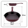Atusa keptuvė Emaliuota ketaus keptuvė 20 cm HAGE Eggplant (DR20-eggplant)