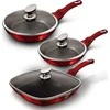 Berlinger Haus nustatyti metalo linija Burgundy Edition 20 24 28cm