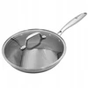 Keptuvė Brunbeste Keptuvė plieninė su dangteliu indukcija NON-STICK plaster miodu 26CM BRUNBESTE BB-5555