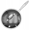 Keptuvė Brunbeste Keptuvė plieninė su dangteliu indukcija NON-STICK plaster miodu 30CM BRUNBESTE BB-5557