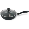 Keptuvė Maestro Keptuvė su dangteliu indukcija gaz 20cm juoda MAESTRO MR-1205-20