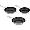 Keptuvė Shiori Shiori Stainless Steel 304 komplektas patelni su powłoką ceramiczną indukcija 20 cm, 24 cm, 28 cm