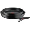 TEFAL | Keptuvė rinkinys | L7649253 Ingenio Ultimate | Kepimas | Skersmuo 24/28 cm | Tinka indukcinei kaitlentei | Nuimama rankena | Juodas