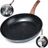 Keptuvė Vilde Juodas&amp;Wood 32 cm su granitine danga