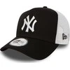 Kepurė New Era New York Yankees Hat Clean A Frame Trucker juodas ir baltas universalus (11588491)