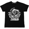 Kepurė SLIDE Marškinėliai T-Shirt TurboWorks Juoda S