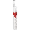 Kerg KERG ilgintuvas su jungikliu-6 lizdais-balta-pilka-5m-16A-H05VV-F-3x1,5mm2