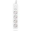 HSK Data Kerg M02392 4 gniazda-balta ir-pilka-3.0m-10a-h05vv-f-3x1,0 mm2