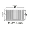 Kermi Therm X2 Profil-V 33 radiatorius 600x900mm - FTV330600901R1K