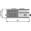 Kermi Therm X2 Profil-V 33 radiatorius 900 x 800 mm (FTV330900801R1K)