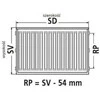 Kermi Thermo X2 radiatorius Profil- V 12 600 x 1100mm į kairę (FTV12060110L1K)
