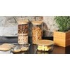 Stiklinis indas su bambukiniu dangteliu, 500 ml, KESPER