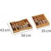 Stalo įrankių įdėklas reguliuojamas, 35-58 cm, bambukas, KESPER