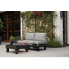 Keter Dvivietė sodo sofa „Elements“, pilka/šviesiai pilka, 8711245158037