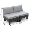 Keter Dvivietė sodo sofa „Elements“, pilka/šviesiai pilka, 8711245158037