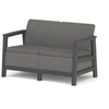 Keter Sodo sofa dvivietė Scandi Linea 2 vietų sofa pilka (8711245162850)