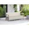 Keter Garden sofa trivietė Scandi Linea 3 Vieta Sofa akmenukas pilka/šviesiai smėlio spalvos