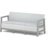 Keter sodo sofa, trijų vietų, Scandi Linea, šviesi pilka/tamsaus plieno pilka