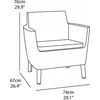 Keter Garden chairs 2pcs. Salemo Duo pilkas