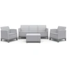Keter Sodo baldų komplektas Scandi Forma 3 Seater Set light pilkas/dark steel pilkas