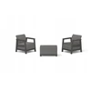Keter Sodo baldų komplektas Scandi Linea Balcony Set pilka