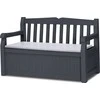 Keter Sodo suoliukas EDEN GARDEN BENCH 265 L, tamsiai pilkas
