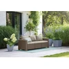 Keter California 3 Seater Sofa rusvai gelsvas