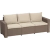 Keter California 3 Seater Sofa rusvai gelsvas