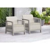 Keter Garden chairs 2 pcs. Scandi Linea pebble pilkas/light beige