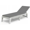 Keter Mallorca Baltas Sunlounger with Cushion
