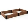 KETER WARZYWNIAK VISTA 121,5 x 121,5 x 27 (x2) BRĄZ 2PACK