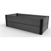Obrzeże Keter klevo sodo apvadas, plastikinis, pilkas, matmenys 106x50x32, atsparus oro sąlygoms, 249296