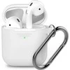 KeyBudz Elevate Keychain - silicio apsauginė dėklas AirPods 1 / 2 (balta)