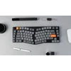 Keychron K15 Max Led Raudona Switch Wireless Low Profile Klaviatūra (Juodas) [K15M-A1].