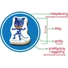 Lean Toys Magnetinių lipdukų rinkinys PJ Masks, 22 vnt.
