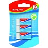 Keyroad Tec-eraser mini trintukas, 3 vnt., baltas