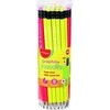 Keyroad medinis pieštukas su trintuku Keyroad, Hb, trikampis, fluorescencinis, 48 vnt., vamzdyje