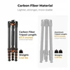 K&F CONCEPT anglies pluošto fotoaparato trikojis su hidrauline galvute, 173 cm, KF09.158