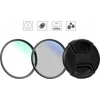 Kf filtras Filtrų rinkinys 4in1 UV NANO-K filtras + poliarizuojantis CPL + dangtelis + K&amp;F dėklas 82 mm / SKU.2040V1
