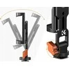 Kf trikojo stovo laikiklis 1/4" Iso Telefonui Išmaniajam telefonui Pasukamas metalinis K&amp;f / Kf31.094 / Ms18