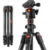 Kf Tripod Ultralight K&amp;f anglies pluošto trikojis 162 cm 8kg, skirtas telefono kamerai / K254c2-bh-36 / Kf09.123