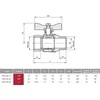 KFA 3 / 4 "rutulinis sraigtinis vožtuvas 700-220-20