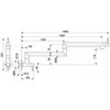 Virtuvinis maišytuvas KFA 6623-030-31 DUERO POT FILLER Baterija KUCHENNA,ZLEW ŚCIENNA, PRZEGUBOWA, BRUSHED GOLD // B-97-00-5-022-GOLD