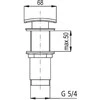 KFA Automat- spustelėkite 5 / 4 "didelis kvadratinis chromas (660- 454- 0)