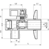 KFA Kampinis vožtuvas su 1 / 2 "x1 / 2" filtru (707- 010- 15)